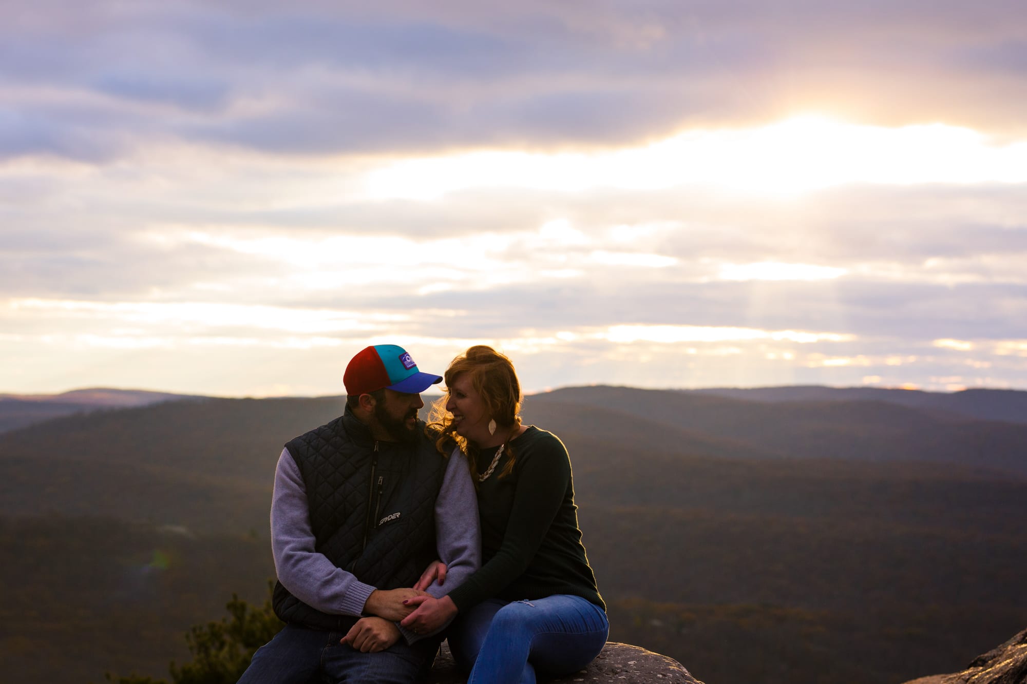Engagement photos at Bear Mountain NY