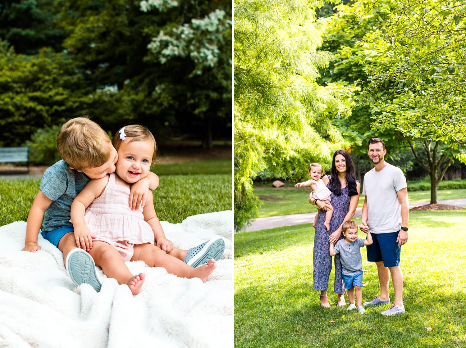 Family photography at Oakes Park in Old Tappan.