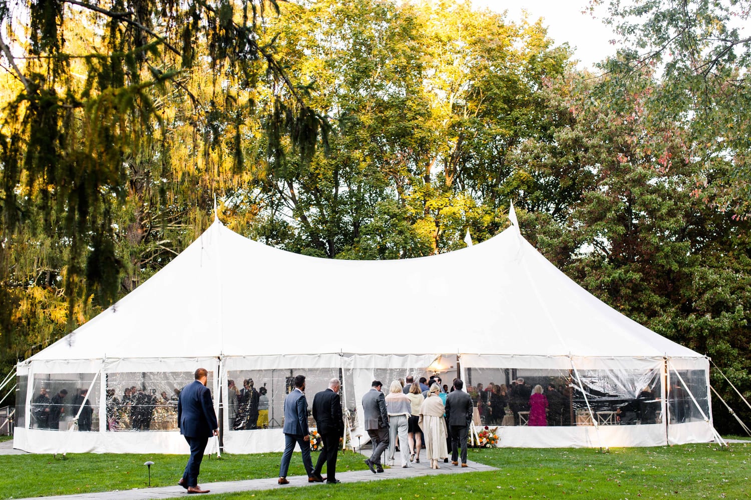 Tented reception at the Hasbrouck House NY